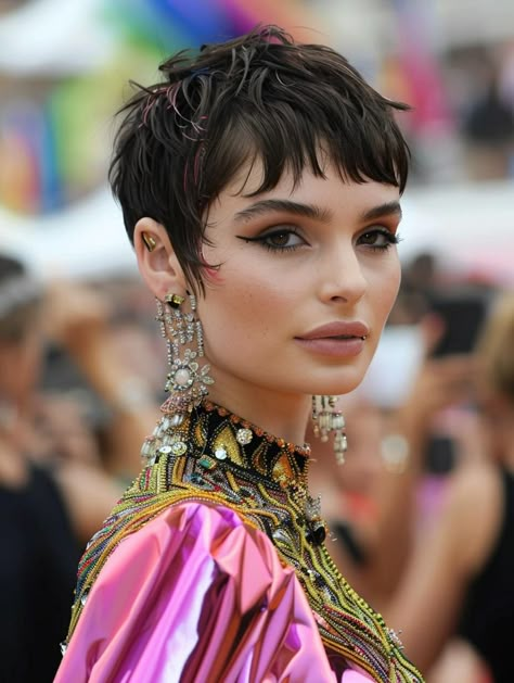 Explore Trending Choppy Haircuts for 2024: Short to Long Styles Short Choppy Pixie Haircut, Long Pixie Mullet, Short Choppy Haircuts Messy Pixie, 2024 Pixie Cut, Short Pixie Mullet, Mullet Pixie Haircut, Short Choppy Layered Hair, Growing Short Hair, Short Hair Messy