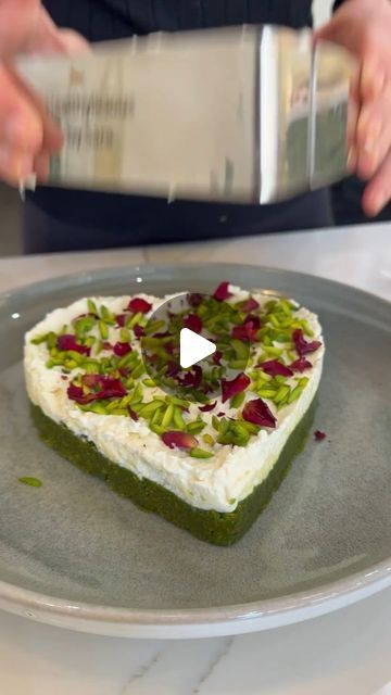 chef on Instagram: "By @healthyliciousbysara  @healthyliciousbysara  _______________________________________________________ . . Pistachio Mafroukeh 😍 one of my fav Ramadan desserts and super easy to prepare! Details below  Ingredients:  2 cups othmaleye dough (you can also use ferek knefeh)  1 TBS butter 3 cups raw pistachios  1 TBS sugar syrup (if needed) 3 TBS powder sugar  1 tsp blossom water  1 tsp rose water  Ashta for serving (recipe already posted)  . @healthyliciousbysara .  Preparation:  Cut the othmaleye dough until it becomes shorter (if you’re using ferek knefeh skip this step) Lightly Brown the fine dough with the butter in a pan then set aside  In a food processor, place all the ingredients together and process for a few minutes  Spread the mafroukeh dough and top it with a Lebanese Sweets, Ramadan Desserts, Raw Pistachios, Arabic Desserts, Chocolate Crafts, Powder Sugar, Arabic Sweets, Sugar Syrup, Ramadan Recipes