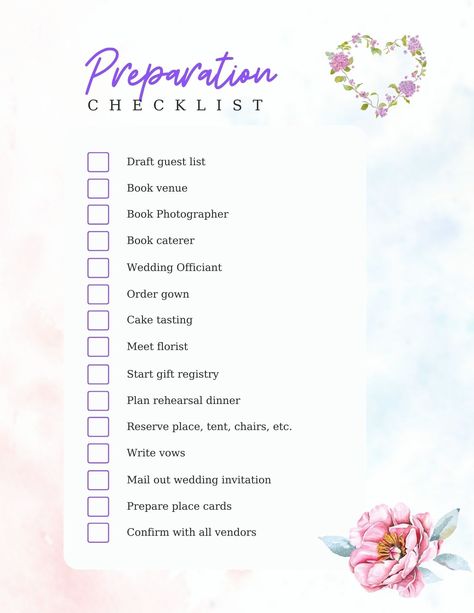 Plan your dream wedding with this ultimate checklist!  From engagement party to the big day, we've got you covered.  Includes checklists for preparation, the processional, and everything in between.  Let's make your wedding planning stress-free! ✨ #weddingplanning #weddingchecklist #checklist #wedding Engagement Party Checklist, Wedding Coordinator Checklist, Wedding Planner Checklist Printable, Wedding Guide Checklist, Wedding Preparation Checklist, Ultimate Wedding Checklist, Wedding Planning Templates, Wedding Checklist Detailed, Wedding Checklist Printable