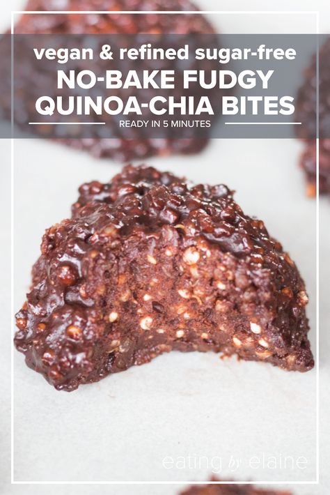 Quinoa Dessert Recipes, Quinoa Desserts, Biscuits Diététiques, Chocolate Heaven, God Mat, Healthy Sweets Recipes, Seed Butter, Cacao Powder, Vegan Dessert Recipes