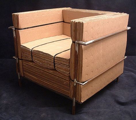 Cardboard Chair, Cardboard Storage, Cardboard Design, Paper Furniture, Cardboard Art, Diy Cardboard Furniture, Cardboard Furniture, Diy Cardboard, Corrugated Cardboard