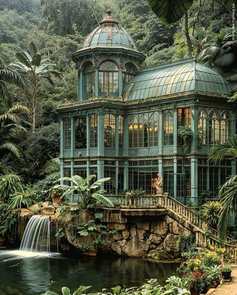 Thierry Lechanteur, Art Nouveau Arquitectura, Dream Life House, Fantasy House, Home Design Ideas, Dream House Interior, Green House, Sims House, Dream House Exterior