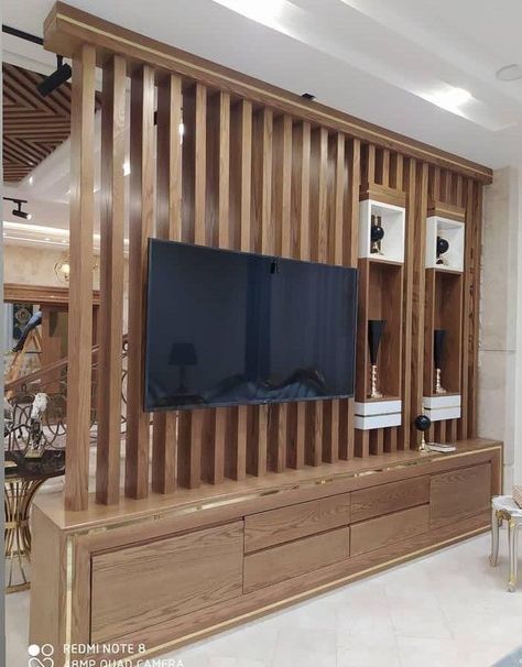 Partition Design Entrance, Tv Partition Wall Interior Design, Wooden Partition Design, Lcd Wall, Tv Wall Ideas, Rooms Modern, Drawing Rooms, Window Seat Design, Entrance Wall