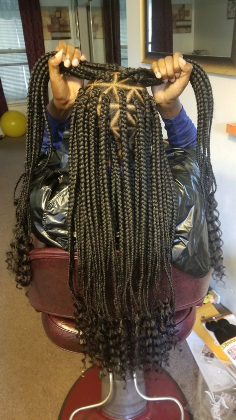 Goddess Braids. Box Braids. Triangle part braids. Triangle Part Braids, Scarf Braid, Box Braids Styles, Braids Goddess, Kids Box Braids, Triangle Braids, Triangle Box Braids, Quick Hairstyle, Halo Braid