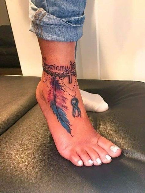 Ankle Tattoos For Women, Anklet Tattoos, Feather Tattoo Design, Foot Tattoos For Women, Inspiration Tattoos, Cat Tattoos, Dope Tattoos For Women, Tiny Tattoo, Feather Tattoo