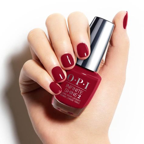 OPI  We The Female Opi Big Apple Red, Nail Art French, Opi Red, Nail Polish Painting, Nail Art Halloween, Matte Nail Polish, Opi Infinite Shine, Red Nail Polish, Red Nail