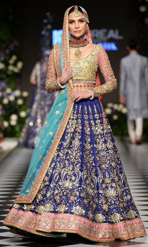 Luxury Bollywood Meenakari Dresses, Nomi Ansari Bridal, Fashion Designers Famous, Lehenga Choli Online, Trouser Style, Famous Fashion, Lehenga Choli, Wedding Wear, Bridal Outfits