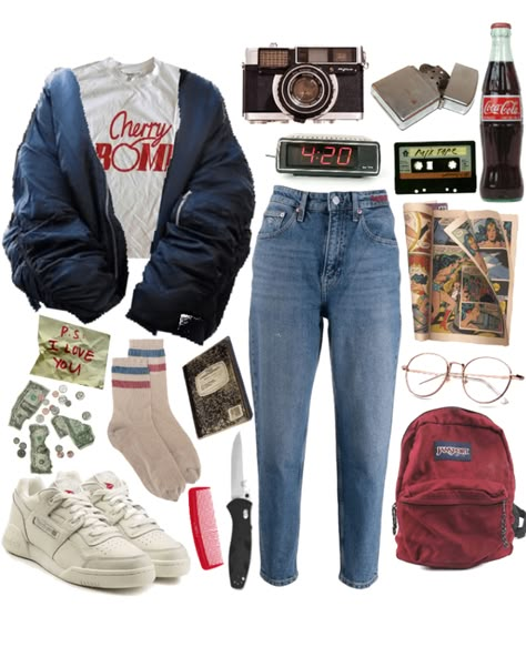 80s Aesthetic Outfits, Stranger Things Fashion, 80’s Outfits, 80’s Aesthetic, 80s Inspired Outfits, Look 80s, Stranger Things Outfit, Aesthetic Summer Outfits, Cute And Aesthetic