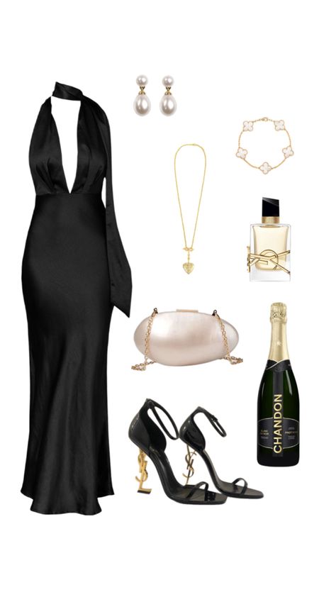 Lbd Outfit Classy Formal, Mob Wife Clothes, New Year’s Eve Outfit Aesthetic, Sweet 16 Outfits Guest, Revenge Outfits Ideas, Black Old Money Dress, Birthday Dinner Guest Outfit, Evening Cocktail Attire For Women, Classy Evening Outfits