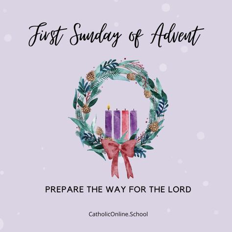 Advent 1st Sunday, First Advent Candle, First Sunday Of Advent Quotes, First Advent Sunday, Advent Sunday, First Sunday Of Advent, Faith Church, First Sunday, Christmas Invitation