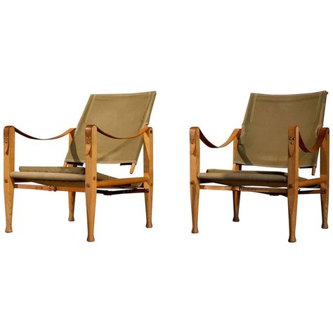 Kaare Klint Safari Chair, Safari Chair, Kaare Klint, Pierre Jeanneret, Charlotte Perriand, Armchair Vintage, Danish Modern, Modern Chairs, Cool Furniture