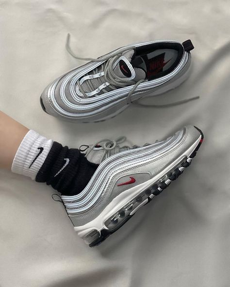 $140 + shipping (25% OFF) Outfits Hombre, Silver Bullet, Nike Air Max For Women, Type Shi, Shoe Inspo, Nike Air Max 97, Dream Shoes, Lookbook Outfits, Sale Price