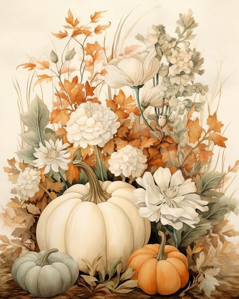 Fall Accent Pillows, Pastel Pumpkins, Fall Pallets, Aesthetic Plants, Fall Canvas Painting, Fall Pumpkin Crafts, Fall Decor Dollar Tree, Happy Autumn, Fall Clipart