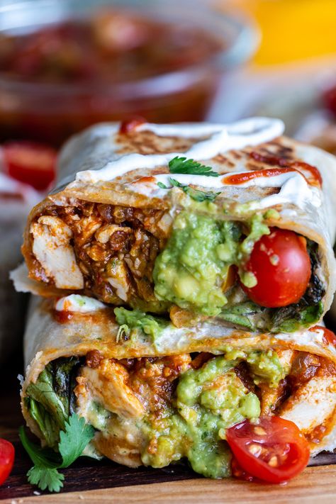 These Spicy Tofu Burritos are simple to make, easily adjustable to suite your taste, and great for easy weeknight meals and meal-prep! I love to keep a big batch of these in my freezer to throw in the oven for super lazy (and healthy!) meals. Dinner Inspiration Vegetarian, Daycare Job, Tofu Ideas, Tofu Burrito, Chipotle Tofu, Tofu Wraps, Taco Pizza, Tofu Recipes, Veg Recipes