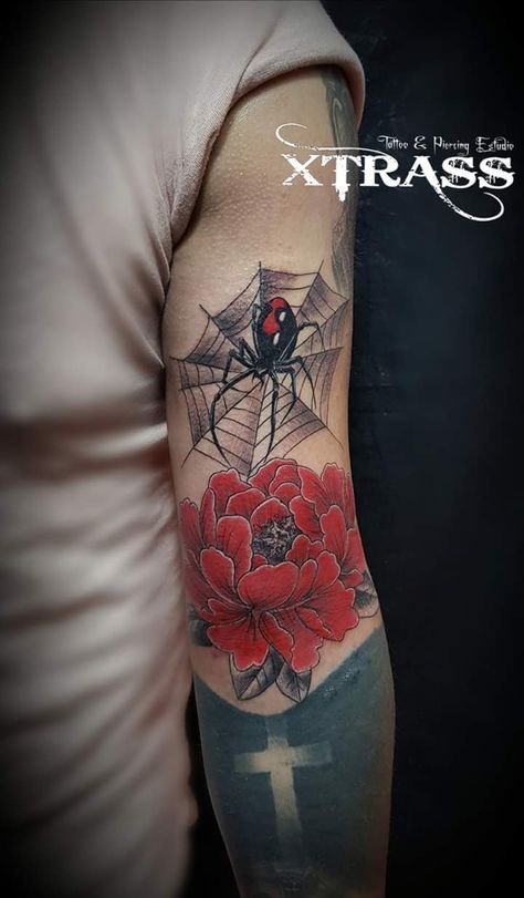 Araña viuda negra Watercolor Tattoo, Tattoos