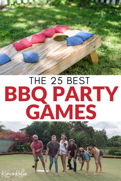 Summer Picnic Games, Party Game Ideas For Adults, Game Ideas For Adults, Cookout Games, Bbq Party Games, Games Ideas For Adults, Party Games Ideas, Outdoor Games Adults, Backyard Party Games