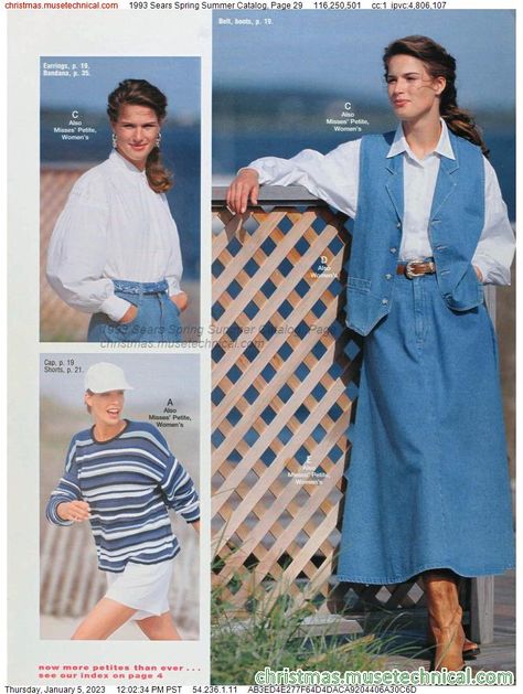 1993 Sears Spring Summer Catalog, Page 29 - Catalogs & Wishbooks 1990 Clothes, Vintage Ralph Lauren Ads, 19s Fashion, 90s Teen Fashion, The 80s Fashion, 90s Inspired Outfits, Aria Montgomery, 90's Fashion, 1990s Fashion