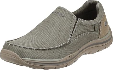 Amazon.com | Skechers Men's Expected Avillo Moccasin | Loafers & Slip-Ons Washington Fashion, Skechers Store, Latest Fashion For Men, Motorcycle Riding Boots, Mens Fashion Casual Shoes, Skechers Relaxed Fit, Casual Slip On Shoes, Mens Skechers, Casual Shoes For Men