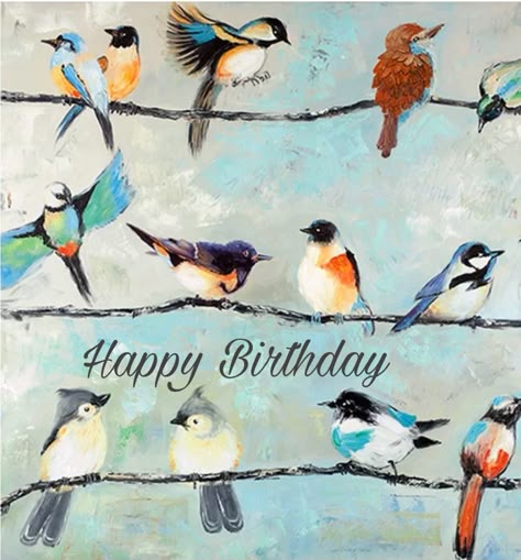 Happy Birthday Birds, Happy Birthday Nephew, Happy Birthday Illustration, Happy Birthday Man, Funny Happy Birthday Wishes, Birthday Greetings Friend, Happy Birthday Wishes Photos, Birthday Pics, Happy Birthday Art