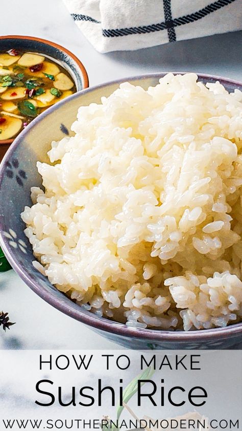 How to Make Sushi Rice Recipe Diy Sticky Rice, Sushi Videos How To Make, How To Make Sticky Rice For Sushi, How To Make Sushi Rice With Regular Rice, How To Make Chinese Rice, How To Make Sticky Rice, How To Make Sushi Rice, How To Make Sushi At Home, Sushi Takeaway