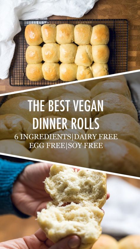 The Best Vegan Dinner Rolls Dinner Rolls Vegan, Vegan Fridge, Best Vegan Dinner, Easy Gluten Free Dinner, Dairy Free Thanksgiving, Gluten Free Dinner Rolls, Vegan Dinner Rolls, Vegan Gluten Free Dinner, Easy Yeast Rolls