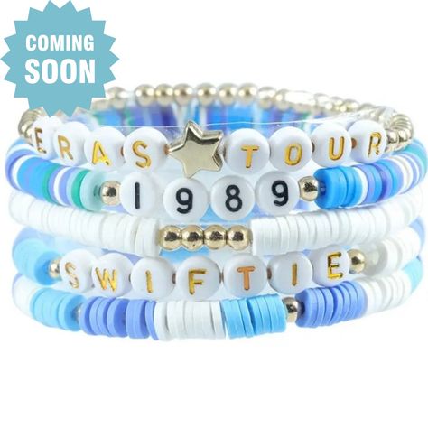 Swiftui Bracelets, Eras Tour 1989, Anthropologie Bracelet, Preppy Bracelets, Taylor Swift Birthday, Packing Slip, Star Beads, Taylor Swift Eras Tour, Cable Bracelets