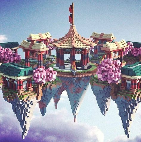 Minecraft Japanese House, Minecraft Japanese, Construction Minecraft, Japanese Island, Minecraft Mansion, Minecraft Structures, Minecraft House Plans, Bangunan Minecraft, Minecraft Cottage