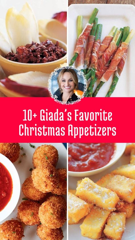 Christmas is my favorite time to bring out the best appetizers, and Giada always delivers recipes that feel both fancy and cozy. This list of 10+ Giada’s Favorite Christmas Appetizers has everything you need to impress—crunchy goat cheese toasts, bold spicy shrimp, and sweet-tangy apricot mostarda that’s perfect for any holiday spread. Deep Fried Appetizers, The Best Appetizers, Chicken Appetizers, Cheese Toast, Giada De Laurentiis, Spicy Shrimp, Quick Dinners, Indulgent Desserts, Christmas Appetizers