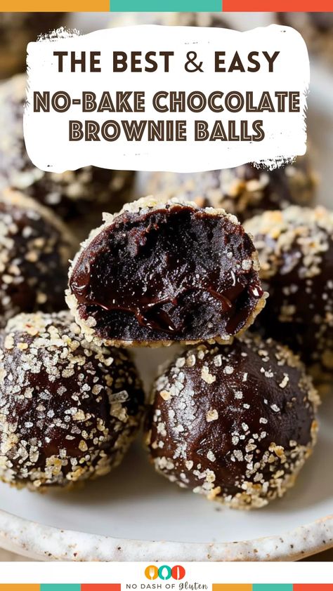 Craving something sweet but don’t want to bake? These No-Bake Chocolate Brownie Balls are the perfect guilt-free treat! Made with dates, cacao powder, and almond butter, they’re naturally sweetened and take only 5 minutes to whip up. Add cacao nibs or a sprinkle of sea salt on top for an extra crunch. The perfect snack or dessert! Save this recipe now and give them a try! Almond Date Balls, Almond Butter Dates, Chocolate Date Recipes, Easy Healthy No Bake Desserts, Date Chocolate Balls, Easy Date Dessert Recipes, Chocolate Brownie Date Balls, Desserts Made With Dates, Date Sweetened Desserts