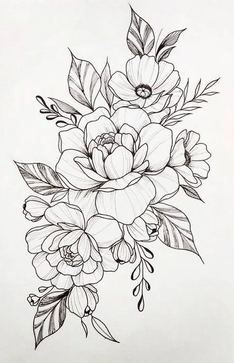 Pin by Vicki Graham on Wood burning in 2022 | Flower tattoo drawings, Flower tattoo designs, Floral tattoo sleeve Sleeve Flower Tattoo, Tattoos Floral, Flower Tattoo Drawings, Flower Line Drawings, Muster Tattoos, Floral Tattoo Sleeve, Forearm Tattoo Women, Tatuaje A Color, Flower Art Drawing