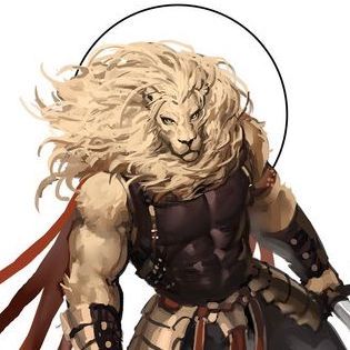 Lion Knight Fantasy Art, Lion Barbarian, Lion Man Character Design, Leonin Paladin, Leonin Barbarian, Lion Character, Leonin D&d, Dnd Leonin, Lion Character Design