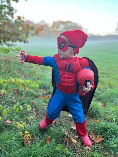 #spiderman #toddler #toddlerlife #spidey #costumes Spidey Costumes, Toddler Spiderman Costume, Boys Spiderman Costume, Spiderman Toddler, Ironman Costume, Spidey And His Amazing Friends, Scary Ghost Pictures, Spiderman Costume, Scary Halloween Costume