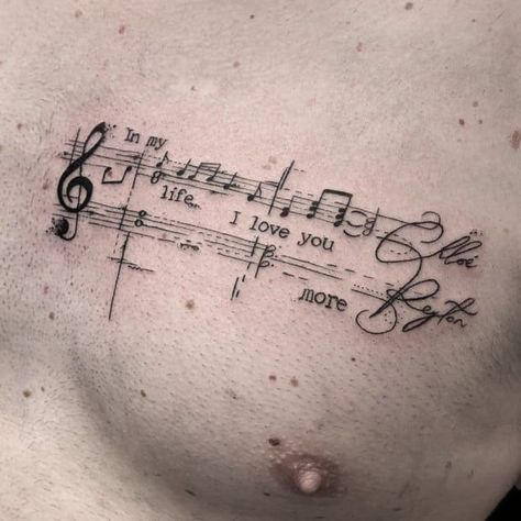 Sheet Music Tattoo, Piano Tattoo, Guitar Tattoo Design, Tiny Tattoos For Women, Music Notes Tattoo, Tattoo Music, Lighthouse Tattoo, Music Note Tattoo, Guitar Tattoo