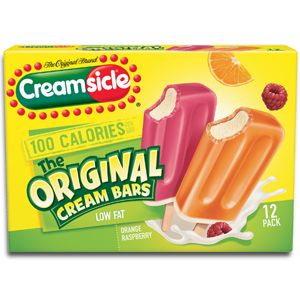 Practically at Home: Devouring DreamSicles Creamsicle Bars, Creamsicle Ice Cream, Orange Creamsicle Smoothie, Creamsicle Smoothie, Orange Ice Cream, Ice Cream Bars, Raspberry Ice Cream, 100 Calorie, Smoothie Bar