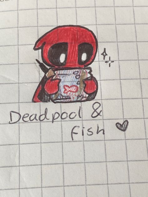 Best Buddies, A Drawing, Deadpool, Writing