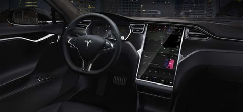 One of Tesla’s main advantages over other automakers is its capacity to send significant software updates over-the-air. Model S and X owners wake up in the morning and ta-da! They have new fe… Tesla Motor, Tesla Models, Motor Logo, Tesla Interior, Human-machine Interface, Black Car Service, Car Automotive, Inside Car, Luxury Car Interior