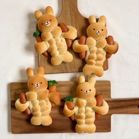 Bread Art, Kawaii Cooking, Bear Cookies, Cute Baking, Kawaii Food, Cute Desserts, So Creative, Cafe Food, Healthy Dessert