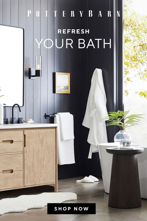 From refresh to renovation, bring 5-star luxury home with upgrades big or small. Laundry Room Idea, Pottery Barn Bathroom, Farmhouse Bathrooms, Barn Bathroom, Zen Bathroom, Bathroom Design Trends, Floor Bathroom, Room Mom, Bath Bathroom