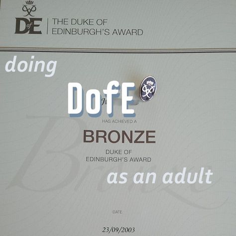 Something very exciting happened two weeks ago. My Bronze DofE badge and certificate arrived in the post! For anyone who hasn’t encountered DofE, it’s the Duke of Edinburgh’s Award, done in three levels (Bronze, Silver & Gold) and stereotypically involves two to five days of walking in the rain over inhospitable territory like Dartmoor. The… More DofE – as an adult! Congratulations Words, Duke Of Edinburgh Award, Duke Of Edinburgh, Award Certificates, Walking In The Rain, 2024 Vision, Very Excited, In The Rain, The Rain