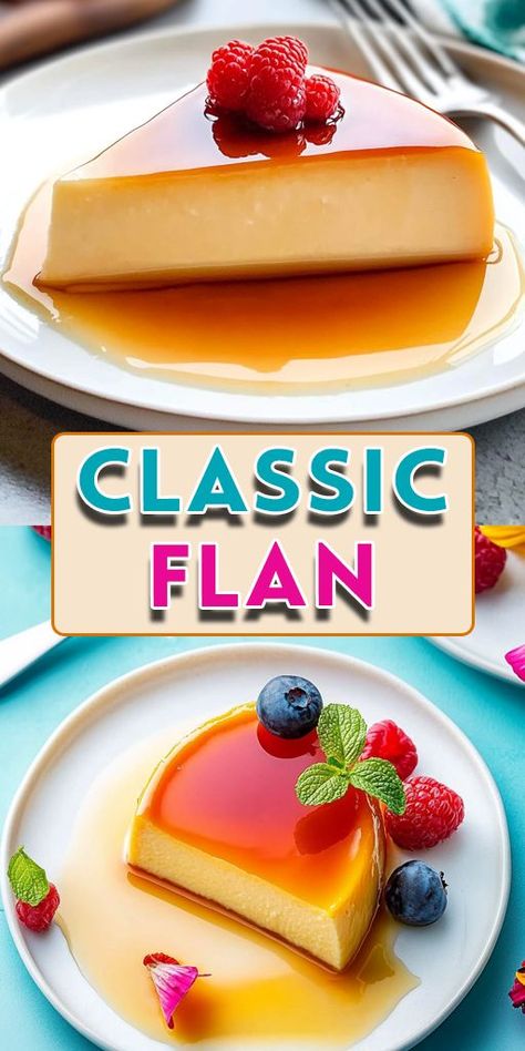 🍮 Smooth, sweet, and silky, this Classic Flan will melt in your mouth! With just a few simple ingredients, you can create this timeless dessert topped with a golden caramel sauce. It’s perfect for dinner parties or a sweet treat at home. 💡 Tap SAVE and bring this dessert to life! #DessertRecipes #FlanLovers #ClassicDesserts #SweetTooth #HomemadeFlan #CaramelGoodness Classic Flan Recipe, Caramel Flan Recipe, Caramel Flan, Baked Custard, Flan Recipe, Custard Recipes, Dessert Toppings, Classic Desserts, Quick Desserts