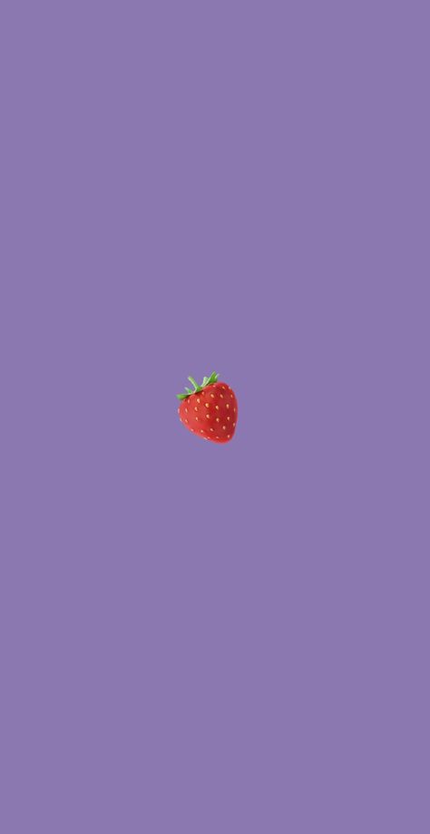 Estetic Wallpaper Iphone, Wallpaper Iphone Purple, Iphone Purple, Strawberry Wallpaper, Purple Strawberry, Painting Pencil, Wallpaper Purple, Flower Iphone Wallpaper, Cartoon Wallpaper Iphone