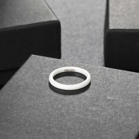 Ceramic rings have a smooth surface and is made of ceramic. Ceramics have a high melting point, so the ceramic rings are very strong. We have designed a series of black ceramic rings, such as carbon fiber inlaid, wood inlaid, dragon inlaid styles. We also have a variety of widths for you to choose. Couple Rings Engagement, Nice Rings, Engagement Rings And Wedding Rings, Ceramic Making, Ceramic Wedding, Inlaid Wood, Polish Ceramics, Ceramic Ring, Melting Point