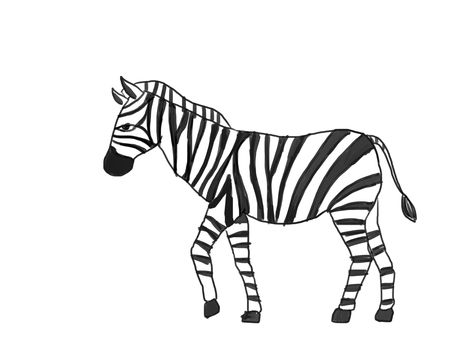 Draw stripe outlines all over the body of the zebra. Description from wikihow.com. I searched for this on bing.com/images Zebra Art Project, Zebra Coloring Pages, Zebra Cartoon, Zebra Drawing, Zebra Pictures, Zebra Face, Haida Art, Zebra Art, Drawing Heads