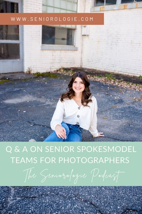 Questions about Senior Model Teams: Q & A on The Seniorologie Podcast about running a successful model team program as a photographer. Slideshow Presentation, Social Media Course, Portrait Photography Tips, Photography Business Tips, My Own Business, Posing Tips, What Should I Wear, Senior Photoshoot, Senior Session