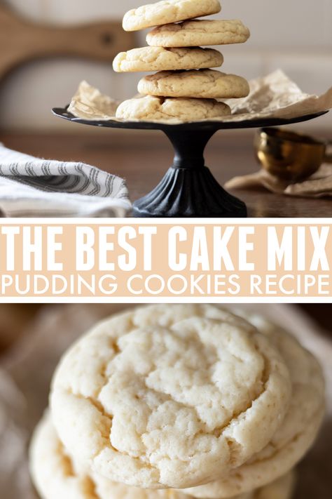 Make Cookies With Cake Mix Boxes, Cookie Recipe Using Cake Mix And Cool Whip, Cookies With Vanilla Cake Mix Boxes, Jello Pudding Mix Recipes, Sugar Cookies With Cake Mix Boxes, Dolly Parton Cake Mix Cookies, Cake Mix And Pudding Cookies, Box Cake Pudding Recipe, Lemon Cake Cookies Mix Boxes