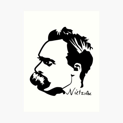 Nietzsche Tattoo, Nietzsche Art, God Is Dead, Gods Not Dead, Friedrich Nietzsche, God Is, Awesome Products, Independent Artist, Graphic Tshirt