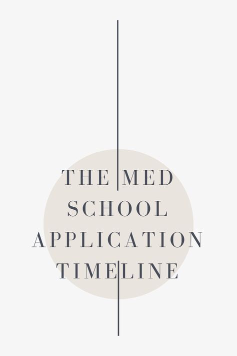 The medical school application timeline can be confusing for many applicants. Read this post to find out how I planned a stress-free timeline Med School Application Timeline, Med School Application, Med School Prep, School Prep, School Application, School List, Pre Med, Work Activities, Letter Of Recommendation