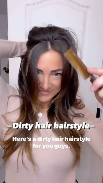 Hairstyles To Get You To Wash Day, Dirty Hair Styles, Greasy Hair Hairstyles For Work, Dirty Hair Hairstyles For Work, Dirty Hair Hairstyles, Hair Wash Day, Rave Hair, Greasy Hair, Hairstyle Idea