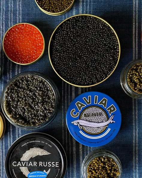 The Best Caviars to Order Directly to Your House in 2022 | Saveur How To Serve Caviar, Restaurant Presentation, Types Of Caviar, Island Creek Oysters, Korean Soju, Champagne Pairing, White Sturgeon, Bubbles Photography, How To Thicken Sauce