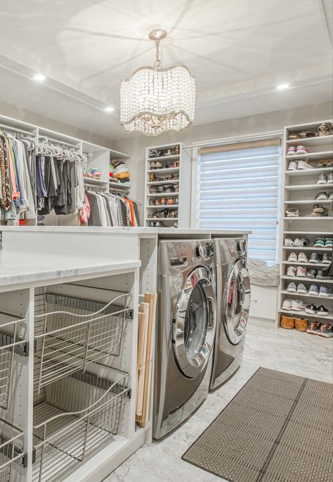 Master Closet Design, Family Closet, Bedroom Addition, Closet Laundry, Dream Laundry Room, Dream Closet Design, Laundry Room Closet, Closet Renovation, Laundry Room Inspiration